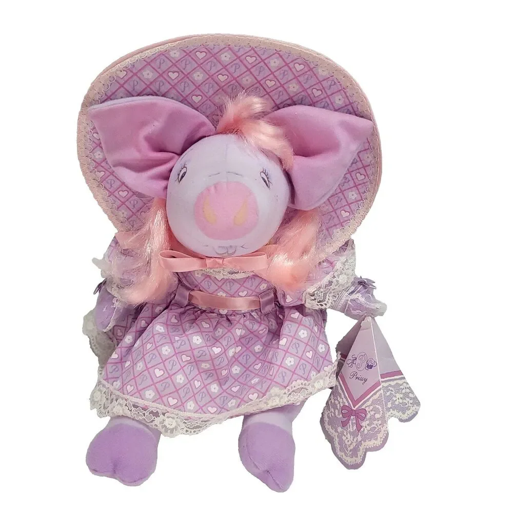Pretty Piggies Hallmark Prissy Pig Plush 11